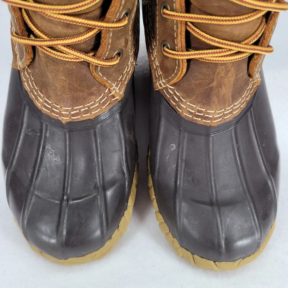 Georgia Boot Mens 4M Brown Leather Duck Boot Marshland 6